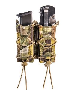 High Speed Gear 11PT02MC TACO Mag Pouch Double MultiCam Nylon MOLLE Compatible w/ Pistol