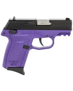 SCCY Industries CPX1CBPUG3 CPX-1 Gen3 9mm Luger 10+1 3.10" Purple Polymer w/Picatinny Rail Serrated Black Nitride SS Slide Purple Polymer Grip