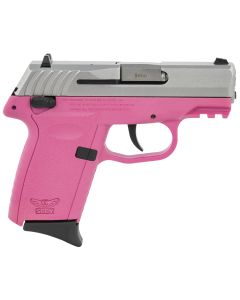 SCCY Industries CPX1TTPKG3 CPX-1 Gen3 9mm Luger Caliber with 3.10" Barrel, 10+1 Capacity, Pink Finish Picatinny Rail Frame, Serrated Stainless Steel Slide &amp; Polymer Grip