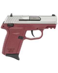 SCCY Industries CPX1TTCRG3 CPX-1 Gen3 9mm Luger 10+1 3.10" Crimson Red Polymer w/Picatinny Rail Serrated SS Slide Crimson Red Polymer Grip