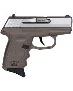 SCCY Industries CPX-3TTDE CPX-3Sub-Compact Frame 380 ACP 10+1, 3.10" Stainless Quadlock Barrel, Serrated Stainless Steel Slide, Flat Dark Earth Polymer Frame w/Finger Grooves, No Safety, Right Hand