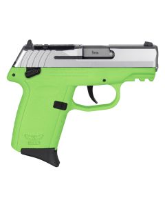 SCCY Industries CPX1TTLGRDRG3 CPX-1 Gen3 RDR 9mm Luger 10+1 3.10" Lime Green Polymer w/Picatinny Rail Serrated SS Slide Lime Green Polymer Grip