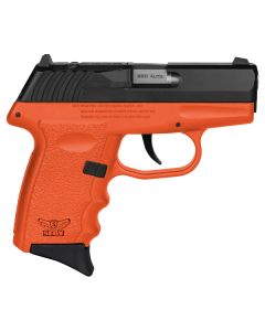 SCCY Industries CPX3CBORRDRG3 CPX-3 RD 380 ACP 10+1 2.96" Orange Polymer/Serrated Black Nitride Stainless Steel Slide/ Finger Grooved Orange Polymer Grip