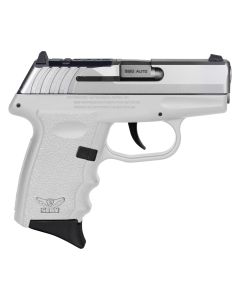 SCCY Industries CPX3TTWTRDRG3 CPX-3 RD 380 ACP 10+1 2.96" White Polymer/Serrated Stainless Steel Slide/Finger Grooved White Polymer Grip
