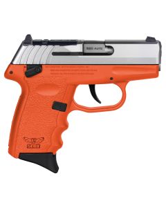 SCCY Industries CPX4TTORRDRG3 CPX-4 RD 380 ACP 10+1 2.96" Orange Polymer/Serrated Stainless Steel Slide/Finger Grooved Orange Polymer Grip