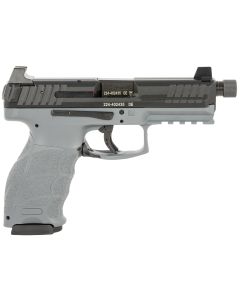 HK 81000786 VP9 Tactical Optic Ready 9mm Luger 4.70" TB 17+1 Gray Finish Frame with Black Steel with Optics Cut Slide, Polymer Grip, Picatinny Rail &amp; Night Sights Includes 3 Mags