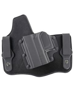 Galco KT801RB KingTuk Deluxe IWB Black Kydex/Leather Compatible w/Glock 43/43X/Springfield Hellcat Pro UniClip Mount Left Hand