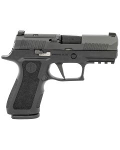 Sig Sauer 320XC9BXR3PR2 P320 XCompact 9mm Luger 15+1 3.60" Carbon Steel Barrel, Black Nitron Optic Ready/Serrated SS Slide, Black Stainless Steel Frame w/Picatinny Rail, Black XCompact Polymer Grips