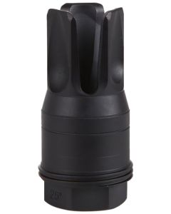Sig Sauer SL55612X2825DEGF Clutch-Lok QD Flash Hider Black Stainless Steel with 1/2"x28 tpi 2.10" OAL for 5.56mm Sig Taper Lok Barrels