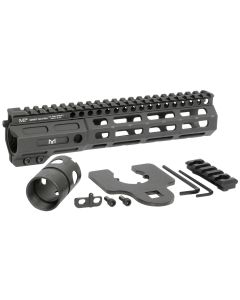 Midwest Industries MINF925 Night Fighter9.25" M-LOK Black Hardcoat Anodized Aluminum Includes Barrel Wrench, Nut, &amp; 5 Slot Rail