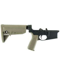 BCM LRGSTKMOD0FDE BCM Lower MOD 0 Multi-Caliber 7075-T6 Aluminum Black Cerakote Synthetic Flat Dark Earth Pistol Grip &amp; Stock for AR-Platform