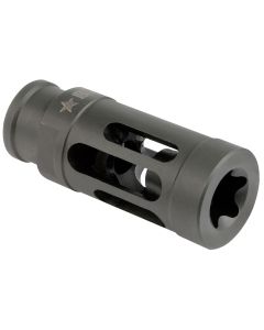 BCM GFCMOD1556 BCMGunfighter Compensator Mod 1 Black Stainless Steel with 1/2"-28 tpi Threads for 5.56x45mm NATO AR-15