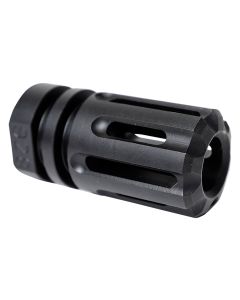Angstadt Arms AAF09HHB28 Flash HiderBlack Hardcoat Anodized Steel with 1/2"-28 tpi Threads 1.75" OAL for 9mm Luger
