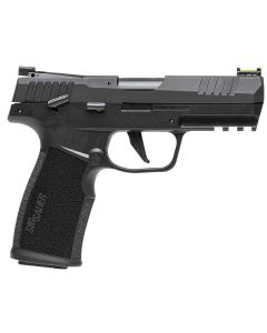 Sig Sauer 322CBAS P322Compact 22 LR 20+1 4" Black Steel Threaded Barrel, Black Hard Coat Anodized Optic Ready/Serrated Slide, Black SS/Polymer Frame w/Picatinny Rail &amp; Black Polymer Grips