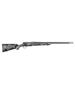 Christensen Arms 8010612700 Ridgeline FFT Full Size 22-250 Rem 4+1, 20" Stainless Steel Threaded Barrel, Stainless Aluminum Receiver, Black w/Gray Accents Fixed Sporter w/Flash Forged Technology Stock