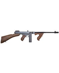 Thompson T1B14 1927A-1 Deluxe 45 ACP Caliber with 16.50" Barrel, 20+1 Capacity (Stick), Blued Metal Finish, Walnut Removable Fixed Stock &amp; Wood Grip Right Hand