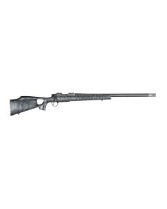 Christensen Arms CA10269H14221 Summit TIFull Size 6.5 Creedmoor 4+1, 24" Natural Titanium Steel Threaded Barrel, Natural Titanium Aluminum Receiver, Black w/Gray Webbing Fixed Thumbhole Stock