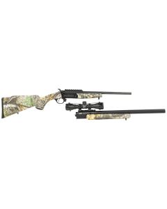 Traditions CRX62200621 Crackshot XBR Package 22 Cal/27 Long Cal 16.50"-20" Blued Barrel, Realtree Edge Stock Includes Two Barrels, 4x32 Scope, Three Firebolt Arrows
