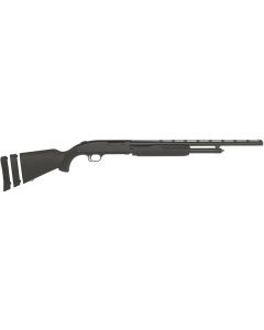 Mossberg 54210 500 Super Bantam Youth 20 Gauge Pump 3" 5+1 22" Blued Vent Rib Barrel, Blued Steel Receiver, Adj LOP Black Synthetic Stock, Right Hand