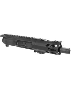 TacFire BU9MM4 Pistol Upper Assembly9mm Luger 4" Black Nitride Barrel 7075-T6 Aluminum Black Anodized Receiver M-LOK Handguard for AR-Platform
