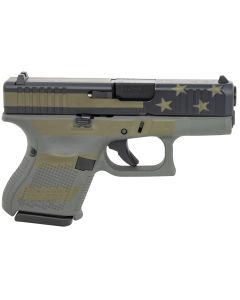 Glock UA265S204OP G26 Gen5 Subcompact 9mm Luger3.43" Barrel 10+1, Operator Flag Cerakote Frame &amp; Front Serrated Slide, Modular Backstrap, Safe Action Trigger