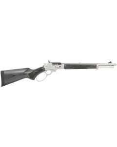 Marlin 70450 1895 Trapper Full Size 45-70 Gov 5+1 16.10" Polished Stainless Steel Threaded Barrel, Polished Stainless Stainless Steel Receiver, Fixed Black Laminate Stock