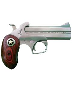 Bond Arms BARR Rustic Ranger45 Colt (LC) 410 Gauge 2rd Shot 4.25" Matte Stainless Stainless Stainless Steel Frame Rosewood w/Integrated Star Grips