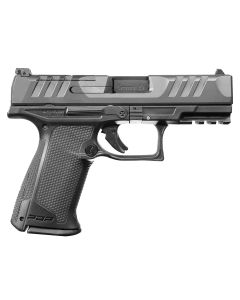 Walther Arms 2871831 PDP F-Series 9mm Luger 10+1 4" Black Steel Barrel, Black Optic Ready/Serrated Slide, Black Polymer Frame w/Picatinny Rail, Black Performance Duty Texture Grips, Ambidextrous