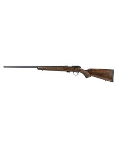 CZ-USA 02390 CZ 457 American Full Size 22 LR 5+1 24" Black Nitride Black Nitride Steel Receiver Turkish Walnut Fixed American Style Stock Left Hand