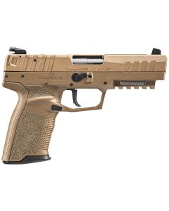 FN 66101277 Five-seveN MRD 5.7x28mm 10+1 4.80" Black Steel Barrel, Flat Dark Earth Optic Cut/Serrated Steel Slide &amp; Polymer Frame w/Picatinny Rail, FDE Textured Polymer Grip, Ambidextrous