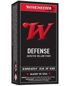 Winchester Ammo USA38AJHP USA38Special 125gr Jacketed Hollow Point 50 Per Box/10 Case