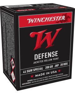 Winchester Ammo USA44SWJHP USA44S&amp;WSpl 200gr Jacketed Hollow Point 20 Per Box/10 Case