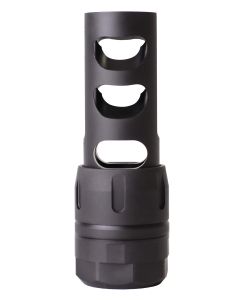 Nosler 97230 Muzzle Brake Muzzle Brake Black 5/8" 24 tpi Threads for 338 Cal