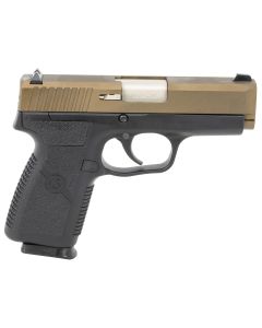 Kahr Arms CW90G93BB CW99mm Luger 7+1 3.50" Matte Stainless Barrel, Burnt Bronze Cerakote Serrated Steel Slide, Black Polymer Frame, Black Textured Polymer Grips