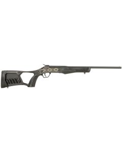 Rossi SSP1BKEN1 Tuffy Youth 410 Gauge with 18.50" Barrel, 1rd Capacity, Matte Black with Snakeskin Engraving Metal Finish &amp; Black Fixed Thumbhole Stock Right Hand