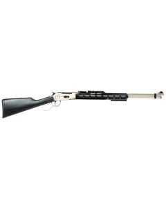 Gforce Arms GFLVR20SSTAC SaddlehornFull Size 410 Gauge Lever 2.50" 7+1 20" Stainless Steel Barrel, Stainless Aluminum Receiver, Fixed Black Synthetic Stock, Right Hand