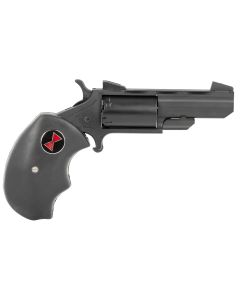 North American Arms BWMCRK Black Widow22 Mag 5 Shot 2" Matte Black Heavy Vent Rib Barrel/Matte Black Cerakote Frame Black Cylinder/ Black Finger Grooved Rubber Grips