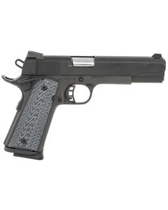 Taylors &amp; Company 230058 1911 Tactical Full Size 9mm Luger 8+1, 5" Stainless Steel Barrel, Black Parkerized Serrated Slide, Black Parkerized Steel Frame w/Beavertail, Black/Gray G10 Grip