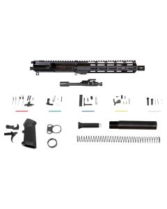 Aim Sports AR5CUB9 Complete Build Kit5.56x45mm NATO 10.50" Black Nitride Barrel 7075-T6 Aluminum Black Anodized Receiver 10" M-LOK Handguard for AR-15