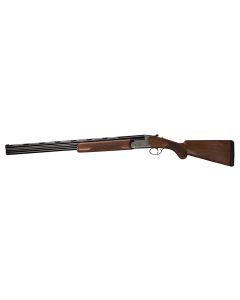 Bettinsoli USA BOSL122822 Omega S Lite 12 Gauge Break Open 3" 2rd 28" Blued 28" Vent Rib Barrel Stainless Engraved Stainless Receiver Walnut Wood Fixed Stock Ambidextrous Hand