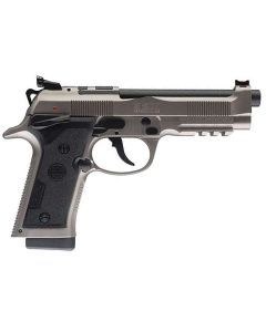 Beretta USA J92XPCO21 92X PCO Full Size Frame 9mm Luger 15+1 4.90" Black Barrel, Gray Nistan Optic Ready/Serrated Steel Slide &amp; Frame w/Beavertail &amp; Picatinny Rail