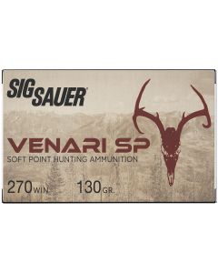 Sig Sauer V270SP13020 Venari270Win 130gr Soft Point 20 Per Box/10 Case