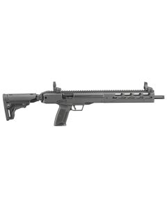 Ruger 19300 LC Carbine5.7x28mm 16.25" Threaded Barrel 20+1, Black, Folding Stock, OEM Flip-Up Sights