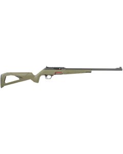 Winchester Repeating Arms 521139102 WildcatFull Size 22 LR 10+1 18" Matte Blued Sporter Barrel, Picatinny Rail Matte Black Polymer Receiver, OD Green Skeletonized Synthetic Stock, Ambidextrous