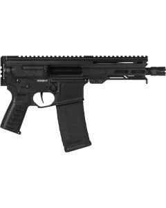 CMMG 55A938FAB Dissent5.56x45mm NATO 30+1 6.50", Black Cerakote Rec, OEM Grip, Picatinny Buffer Adapter, Zeroed Drop-In Single Stage Trigger