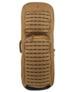 Advance Warrior Solutions FR28RBPTN/BL Frame28" L Backpack with Side Handle, Tan Polyester for Tactical Rifle, Molle Front