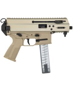 B&amp;T Firearms 36176502CT APC9K9mm Luger 30+1 4.30" Black Steel Barrel, Coyote Tan Picatinny Rail Receiver, Brace Adapter, Coyote Polymer Grips, Ambidextrous