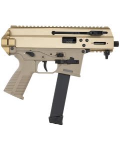 B&amp;T Firearms 36176502GCT APC9K9mm Luger 33+1 4.30" Black Steel Barrel, Coyote Tan Picatinny Rail Receiver, Brace Adapter, Coyote Polymer Grips, Ambidextrous