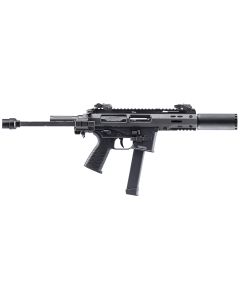 B&amp;T Firearms 500003SDGTB SPC9 SD 9mm Luger 33+1 4.50" with RBS Suppressor, Black, Tele Brace Adapter, Polymer Grip (Glock Mag Compatible)