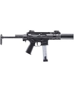 B&amp;T Firearms 500003SDTB SPC9 SD 9mm Luger 33+1 4.50" with RBS Suppressor, Black, Tele Brace Adapter, Polymer Grip (OEM Mag)